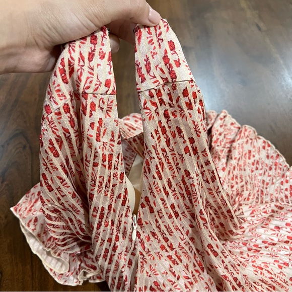 Alice and Olivia Mariette Pinstripe Floral Skirt Size 2 - Picture 5 of 11